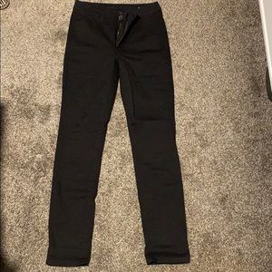 American Eagle Black High Rise Skinny Slacks